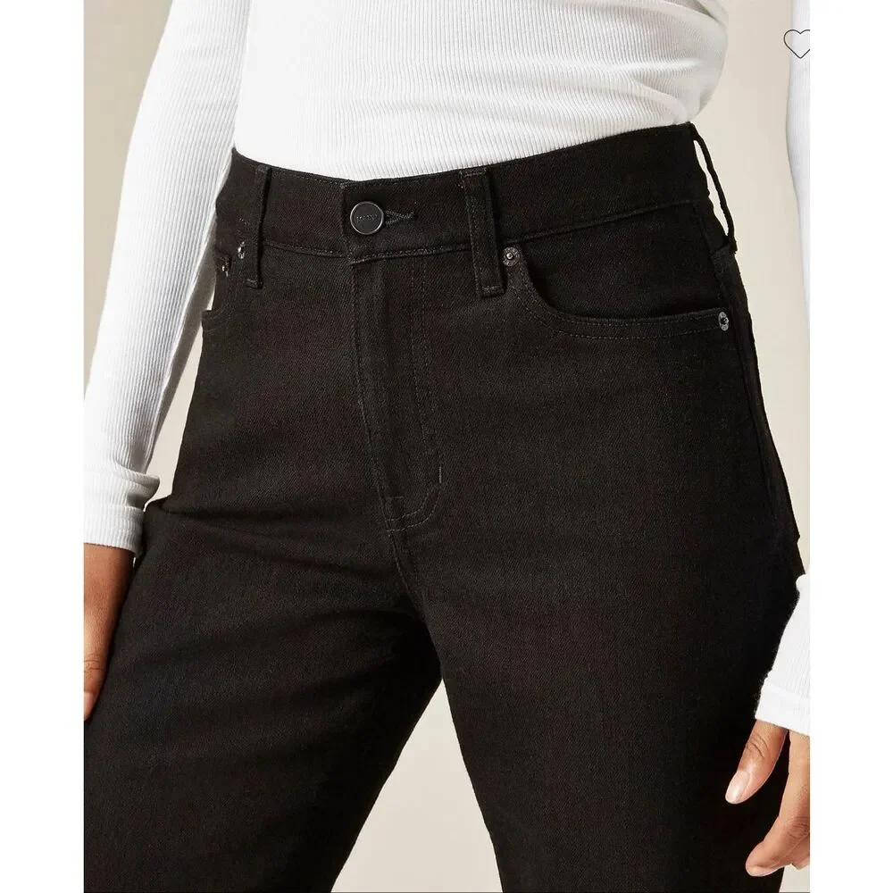 J. Crew Nipped straight jean in  Black NWT size 28